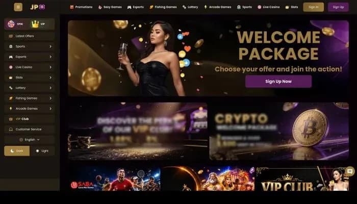 Jackpot88 Casino website screenshot