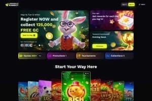 JackpotRabbit Casino website screenshot