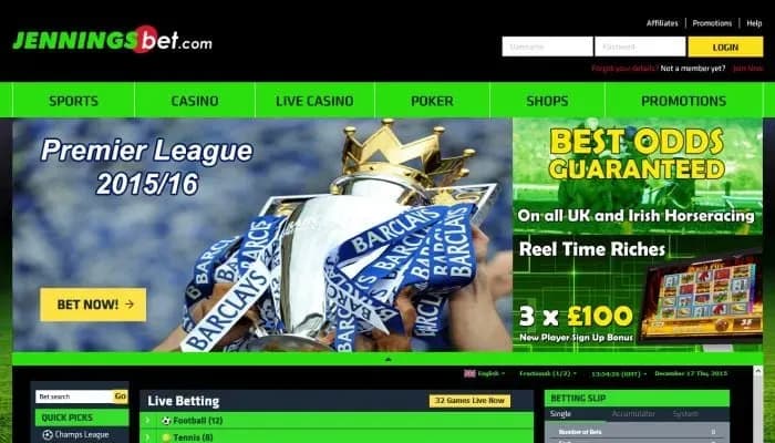JenningsBet Casino website screenshot