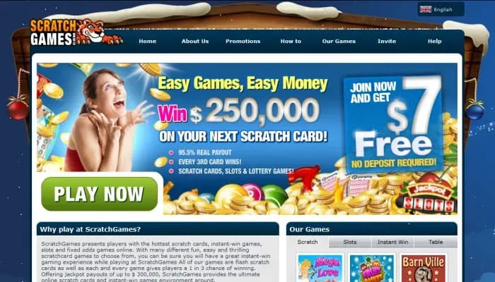 Mega Money Games Casino website screenshot