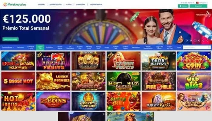 Mundoapostas Casino website screenshot