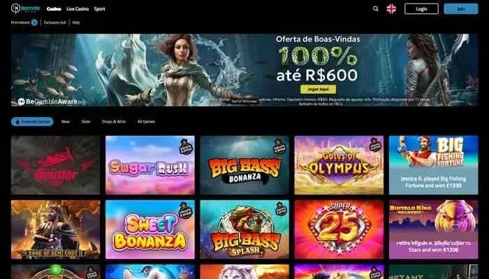 Neptune Play Casino website screenshot
