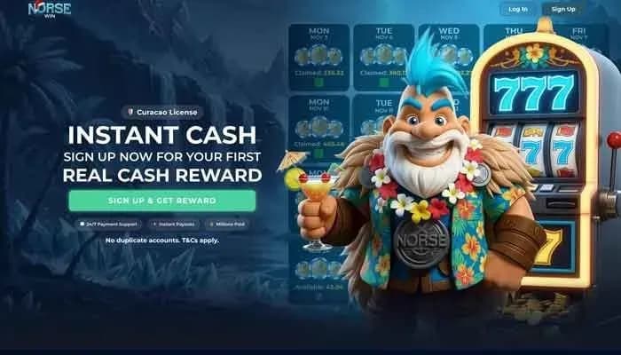 Norsewin Casino website screenshot
