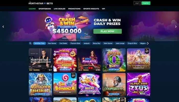 NorthStar Bets Casino website screenshot