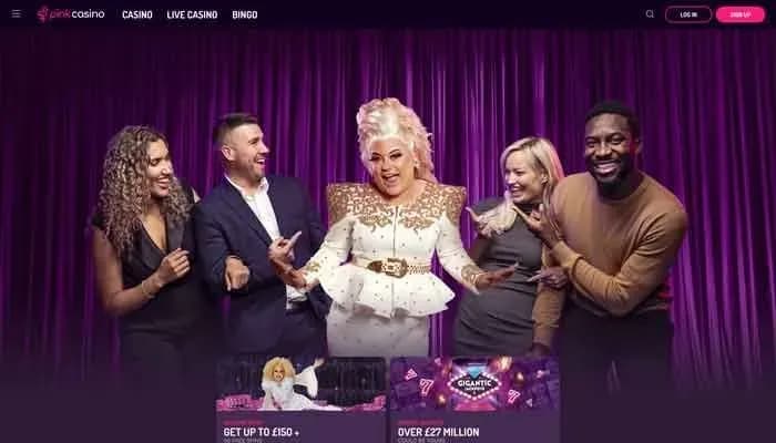 Pink Casino UK website screenshot