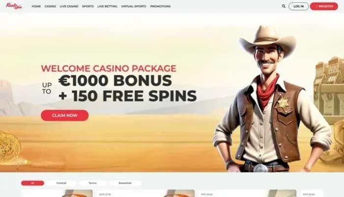 RealSpin Casino website screenshot