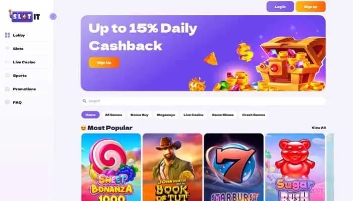 Slotit Casino website screenshot