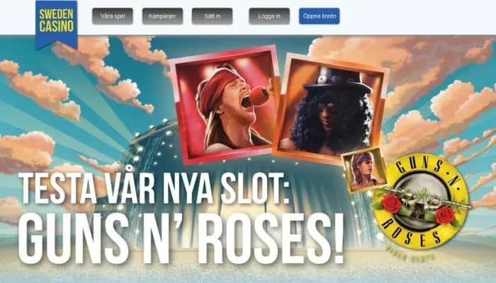 SwedenCasino website screenshot