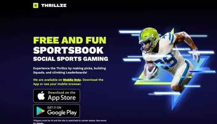Thrillzz Casino website screenshot