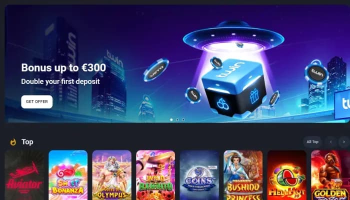 Twin Casino website screenshot