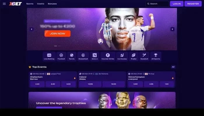 X3Bet Casino website screenshot