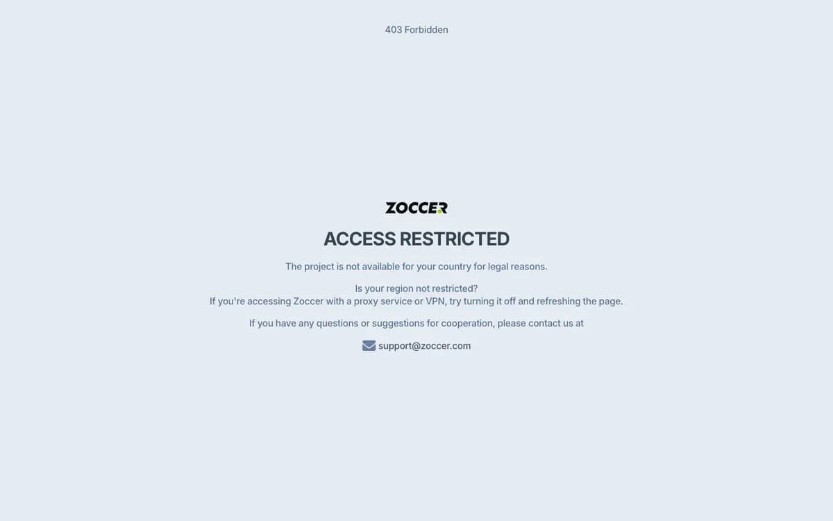 Zoccer Casino website screenshot