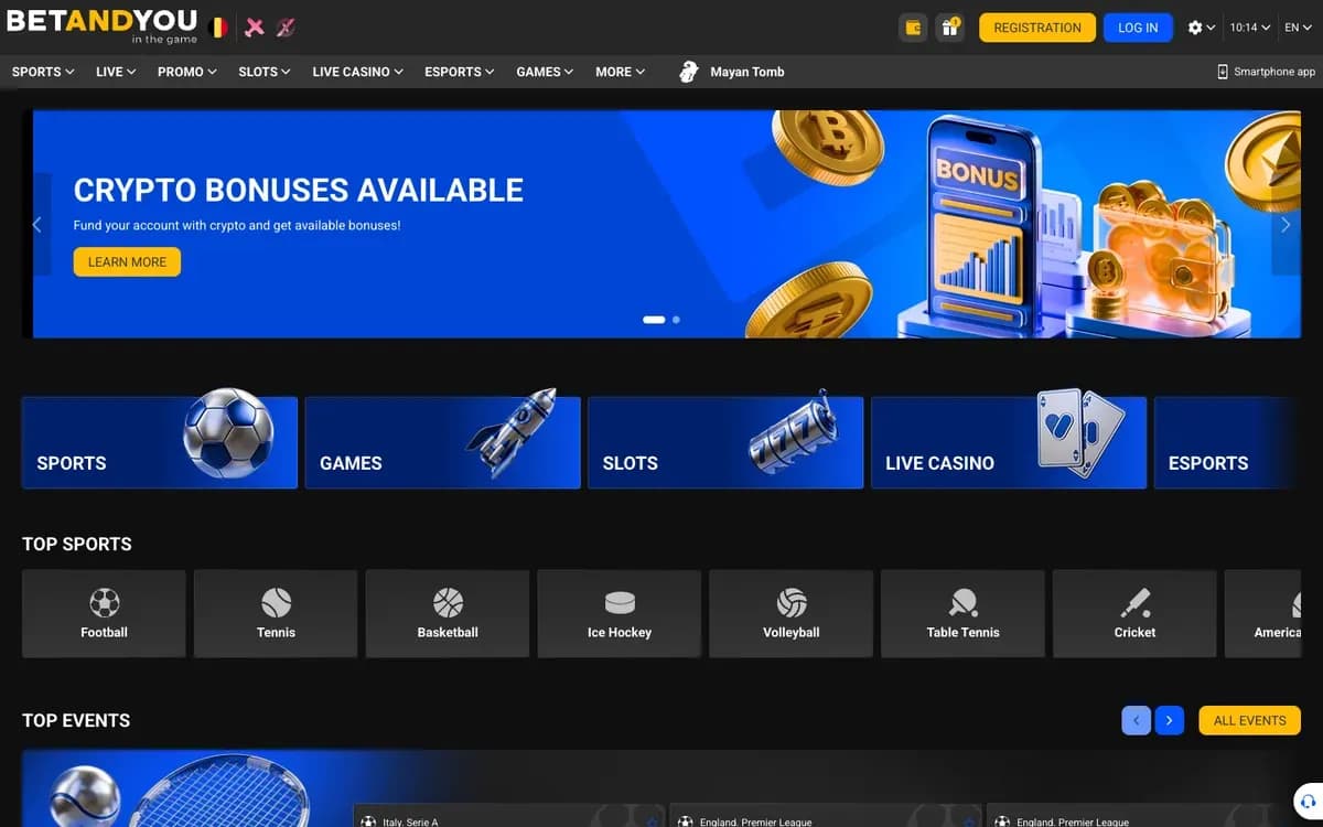 Captura del sitio web de Betandyou Casino