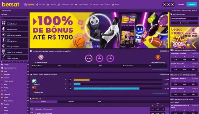Captura del sitio web de Betsat Casino