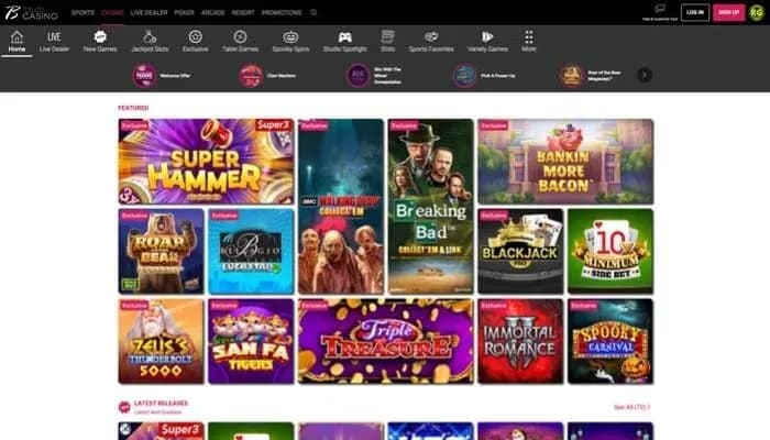 Captura del sitio web de Borgata Online Casino USA