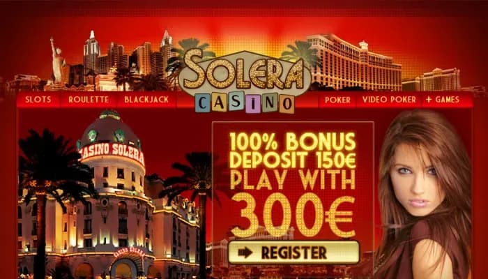 Captura del sitio web de Casino Solera