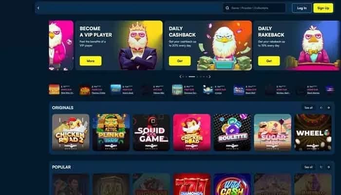 Captura del sitio web de Fanobet Casino