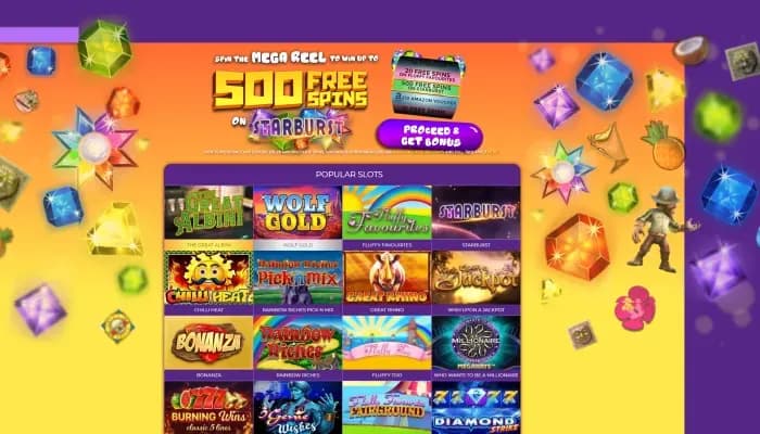 Captura del sitio web de Fever Slots Casino