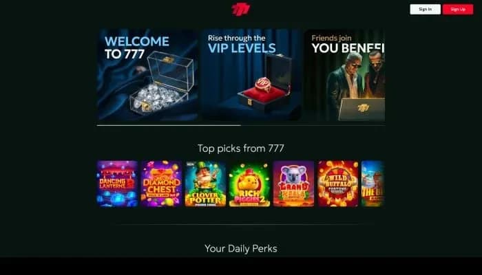 Captura del sitio web de FireSevens Casino