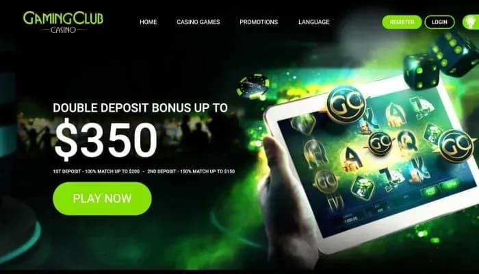 Captura del sitio web de Gaming Club Casino
