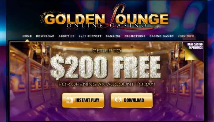 Captura del sitio web de Golden Lounge Casino