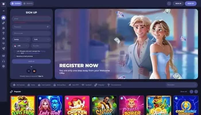 Captura del sitio web de Lucky Friends Casino