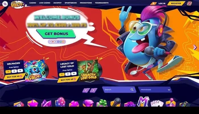 Captura del sitio web de MrPacho Casino
