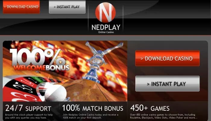 Captura del sitio web de Nedplay Casino