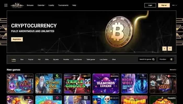 Captura del sitio web de Pan-Casino
