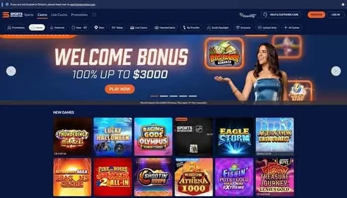 Captura del sitio web de SIA Casino