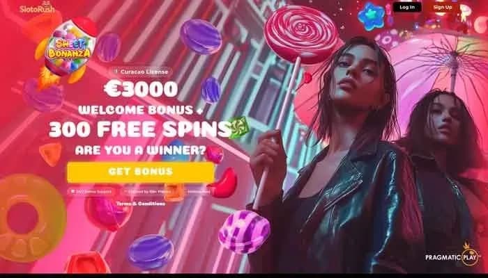 Captura del sitio web de SlotoRush Casino