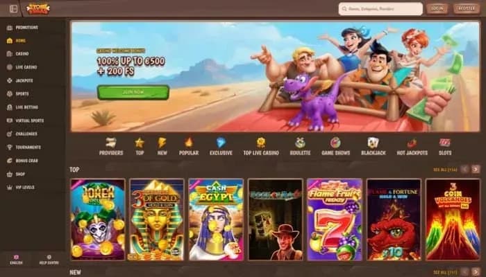 Captura del sitio web de StoneVegas Casino