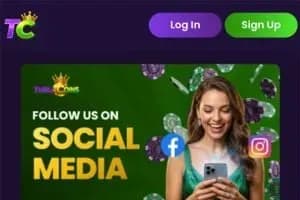 Captura del sitio web de ThrillCoins Casino